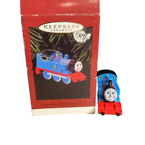 Hallmark Keepsake Ornament Thomas The Tank Engine No. 1 Handcrafted Dated 1995 - Picture 1 of 10